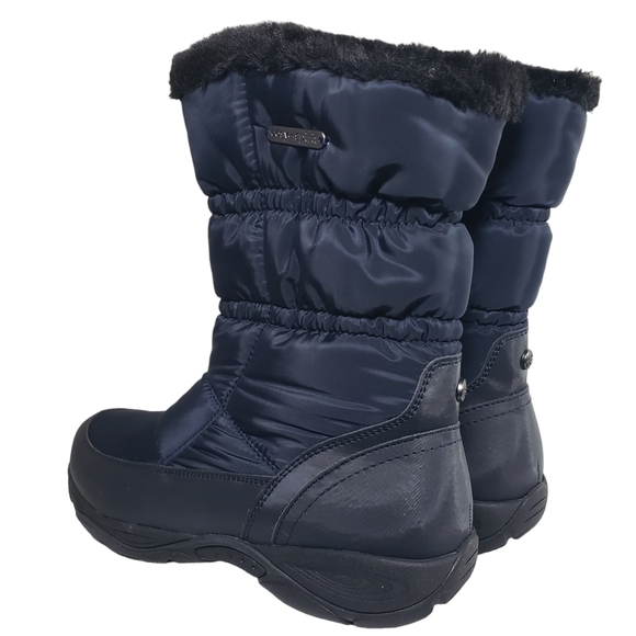 Life Stride Element2 Dark Blue Faux Fur Zip Winter Boots Sz 8M - Picture 9 of 13